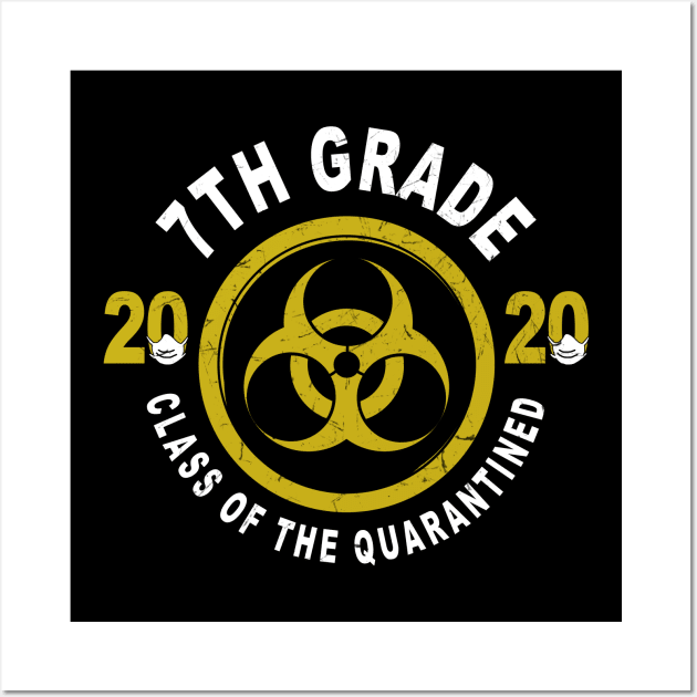 7th Grade 2020 Class Of The Quarantined Graduation Wall Art by KiraT